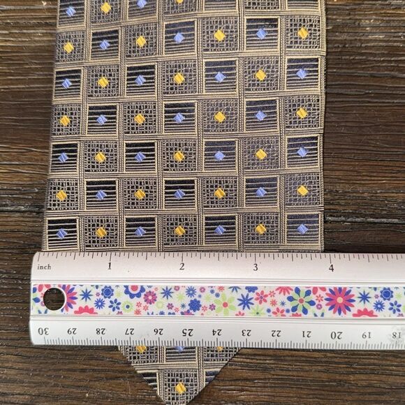 Roberto Vilini Silk Pattern Tie - Picture 3 of 5